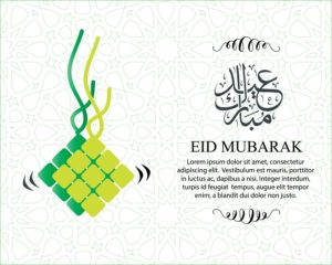 Free Stock Vector Eid Mubarak Vector Illustration Download